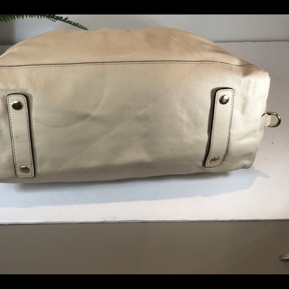 COACH ASHLEY IVORY LEATHER SATCHEL HANDBAG - Picture 6 of 16